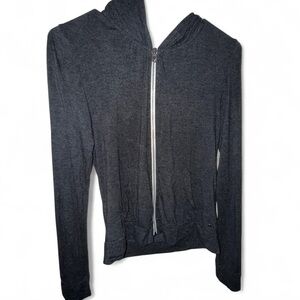 American Eagle Outfitters Charcoal Zip Up Hoodie